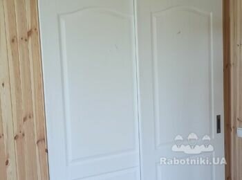 Изготовление раздвижных дверей с откатом в одну сторону.