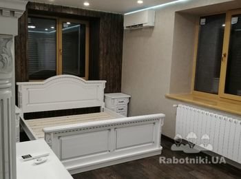 Укладка паркета, монтаж откосов, отделка стен декоративной штукатуркой