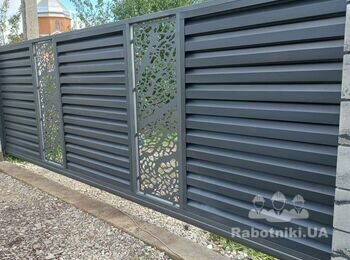 Відкатні ворота 6х150м