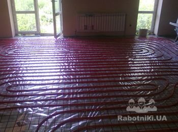 Водяной теплий пол и радиаторное отопление