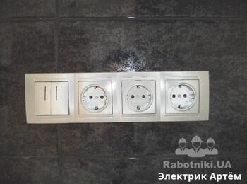 Блок выставлен по уровням
