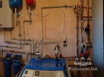 Пиролизник Atmos + буферная емкость, бойлер , электрокотел