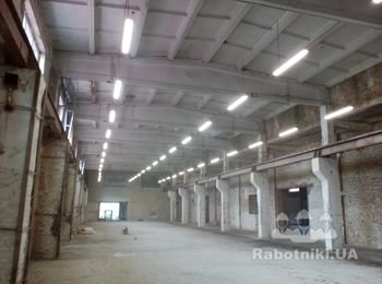 Освещение ангара площадью 2000 м.кв.