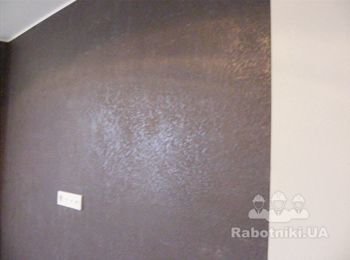 Декоративная отделка стен с последующей окраской