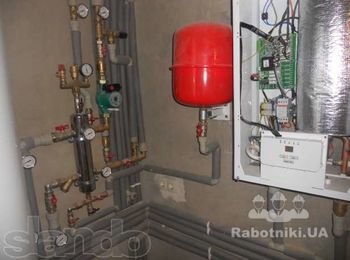разводка и подключение отопления и котла