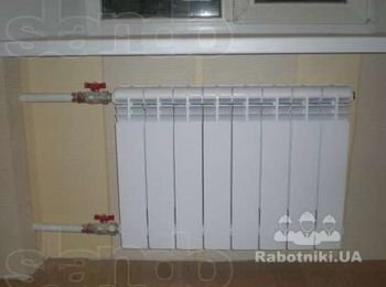 монтаж радиаторов