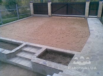 Площадка под авто(не закончена)