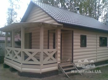 Баня с терассой