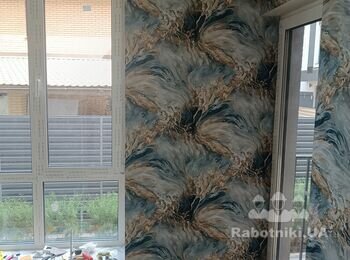 Поклейка обоев