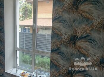 Поклейка обоев