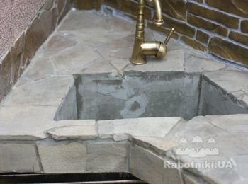 Мойка в песчанике