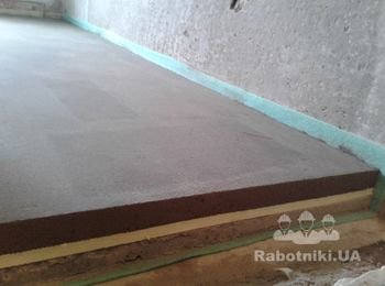 Стяжка с тепло-шумо изоляцией