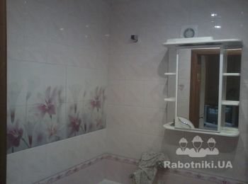 Демонтаж кафеля с сохранением. демонтаж перестенка. 
Укладка кафеля бу.