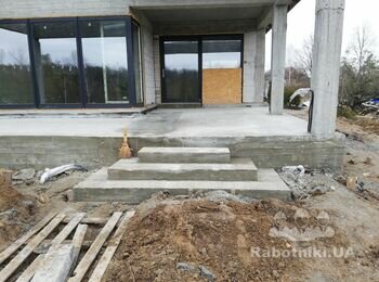 Площадка/терраса под ключ + три ступени в сад, комфортный шаг. Киевск. обл.