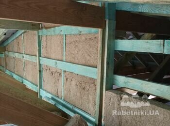 Перестінок(фронтом) між таунхаусами з базальтової мінвати