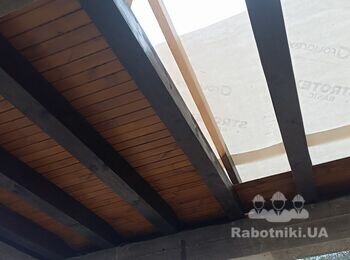 Шліфовка,покраска , зашиття дерев'яною вагонкою
