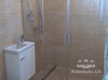 Санузел душ, строительство под ключ Ясногородка 2018