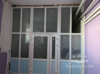 монтаж металлопластиковой перегородки
