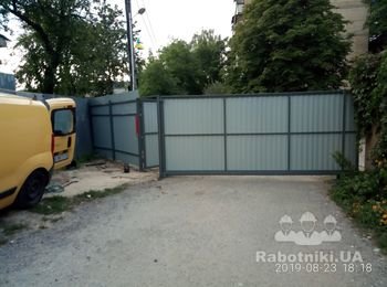 Ворота вул. Туполіва в'їзд до кооперативу