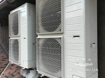 Теплові насоси Panasonic 16 кВт 2 шт. для опалення басейну "Осоня карпат"
