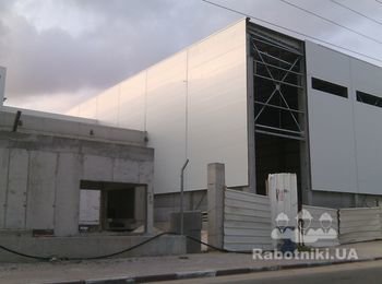 монтаж сендвич панелей
