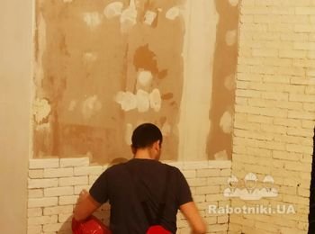 укладка гипсовой плитки