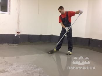 Самовиравнивающаяся стяжка пола 50 грн. / м2 , цена услуги