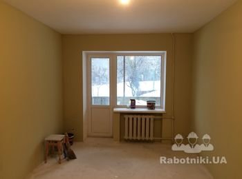 Косметический ремонт комнаты от 800 грн. / м2 пола