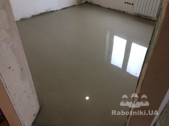 Выравнивание пола от 140 грн./ м2, работа + материал