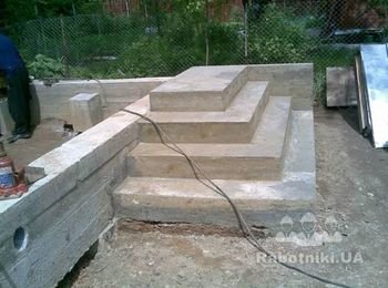 бетонирование крыльца