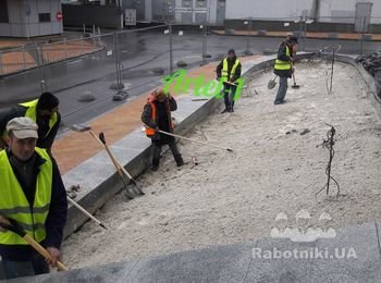 Благоустрйство м.Олимпийская