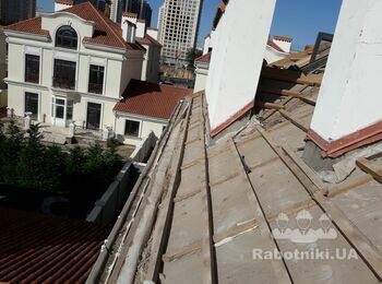Французкий Бульвар Одесса Ремонт кровли из керамической черепицы