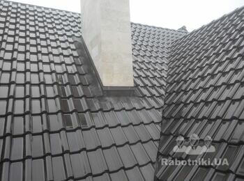 9 Фонтана. Монтаж кровли из керамической черепицы