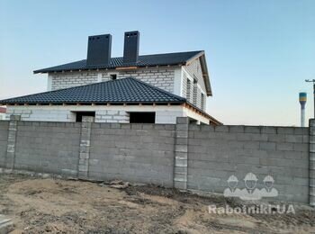 Черноморск. Одесса. Монтаж кровли из металлочерепицы в комплексе