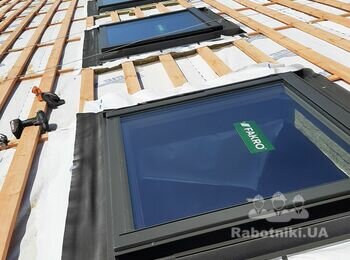 Ул.Елисавецкая Одесса. Замена шифера на профнастил + монтаж мансардных окон.