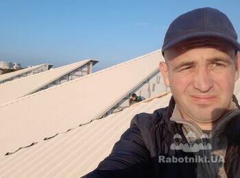 Ул.Авдеевская Одесса. Монтаж кровли из профнастил