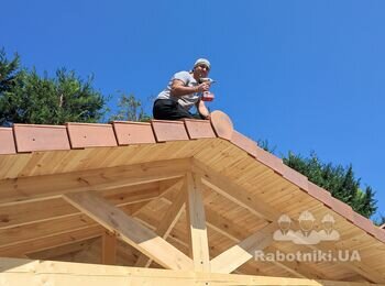 Сосновый берег Одесса Монтаж подшивы деревянной вагонки