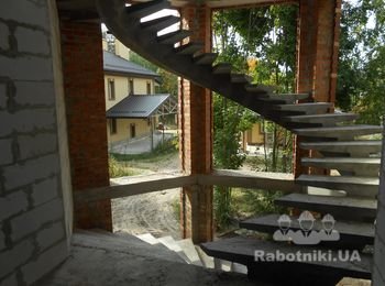 лестницы бетонные на одном косоуре. 
от 4000гр.за 1метр подъема