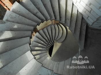 лестницы бетонные на одном косоуре. 
от 4000гр.за 1метр подъема