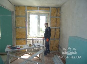 Внутреннее утепление, батареи в нише
