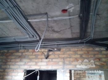 Доштукатурный комплекс електромонтажных работ