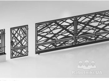 нет ничего кроме совершенства и простоты в воротах для котеджа. Классика материалов и изыск рисунка приведут любого заказчика в вострог.