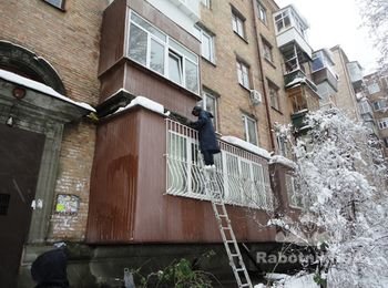 Ремонт крыши выносного балкона