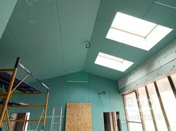 Монтаж перегородок, потолка и откосов