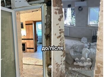 Демонтаж: дверного блоку