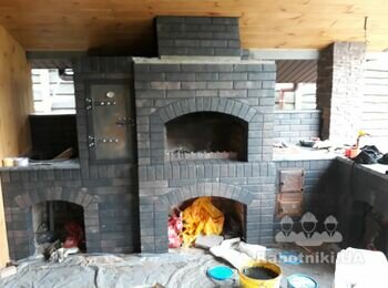 Зведення печі з коптильні та її облицювання