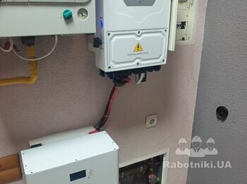Кам'янець-подільський - перукарня, Інвертор Deye 8кВт, резервна система 16квт год, реленапруги - Deye