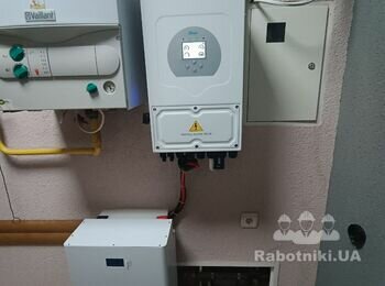 Кам'янець-подільський - перукарня, Інвертор Deye 8кВт, резервна система 16квт год, реленапруги - Deye