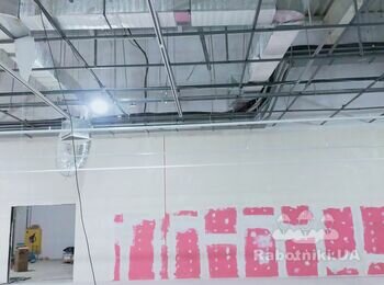 Монтаж лотків під електрику