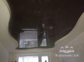 Двухуровневый натяжной потолок ул. Метростроевская 5.